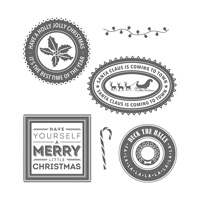 Holly Jolly Layers Wood-Mount Stamp Set Holly Jolly Layers Wood-Mount Stamp Set