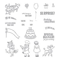 Birthday Delivery Photopolymer Stamp Set Birthday Delivery Photopolymer Stamp Set