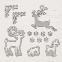 Detailed Deer Thinlits Dies Detailed Deer Thinlits Dies