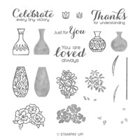 Vibrant Vases Photopolymer Stamp Set Vibrant Vases Photopolymer Stamp Set