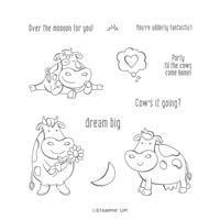 Over The Moon Cling Stamp Set Over The Moon Cling Stamp Set