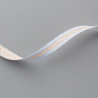 Seaside Spray 1/2" (1.3 Cm) Scalloped Linen Ribbon Seaside Spray 1/2" (1.3 Cm) Scalloped Linen Ribbon