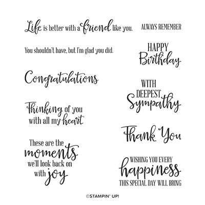 Peaceful Moments Cling Stamp Set (English) Peaceful Moments Cling Stamp Set (English)