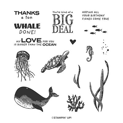 Whale Done Photopolymer Stamp Set (English) Whale Done Photopolymer Stamp Set (English)