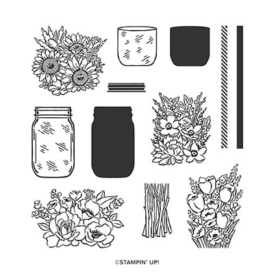 Jar Of Flowers Photopolymer Stamp Set Jar Of Flowers Photopolymer Stamp Set