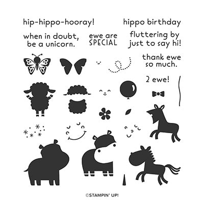 Hippo Happiness Photopolymer Stamp Set (English) Hippo Happiness Photopolymer Stamp Set (English)