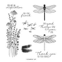 Dragonfly Garden Cling Stamp Set Dragonfly Garden Cling Stamp Set
