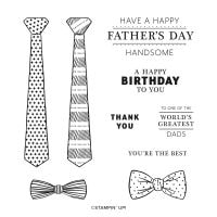 Handsomely Suited Cling Stamp Set