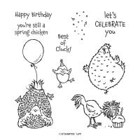 Hey Birthday Chick Cling Stamp Set Hey Birthday Chick Cling Stamp Set