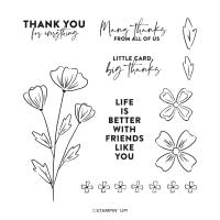 Flowers Of Friendship Cling Stamp Set Flowers Of Friendship Cling Stamp Set