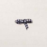 Black & White 1/4" (6.4 Mm) Gingham Ribbon