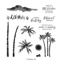 Paradise Palms Cling Stamp Set (English) Paradise Palms Cling Stamp Set (English)