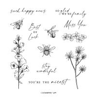 Honeybee Home Cling Stamp Set (English) Honeybee Home Cling Stamp Set (English)
