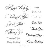 Go To Greetings Cling Stamp Set (English) Go To Greetings Cling Stamp Set (English)
