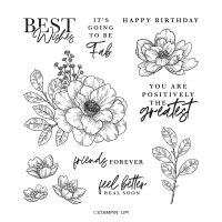 Cottage Rose Cling Stamp Set (English) Cottage Rose Cling Stamp Set (English)