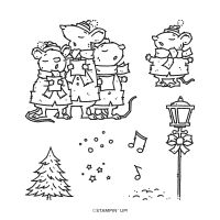 Caroling Mice Host Cling Stamp Set (English) Caroling Mice Host Cling Stamp Set (English)
