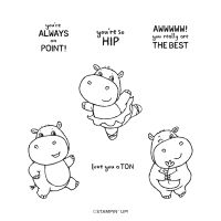 Hippest Hippos Cling Stamp Set (English) Hippest Hippos Cling Stamp Set (English)