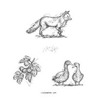 Stylish Sketches Cling Stamp Set